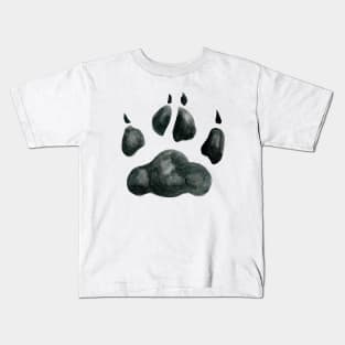 black paw Kids T-Shirt